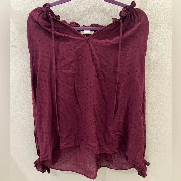 MAROON H&M size 14 Blouse - Picture 4 of 7